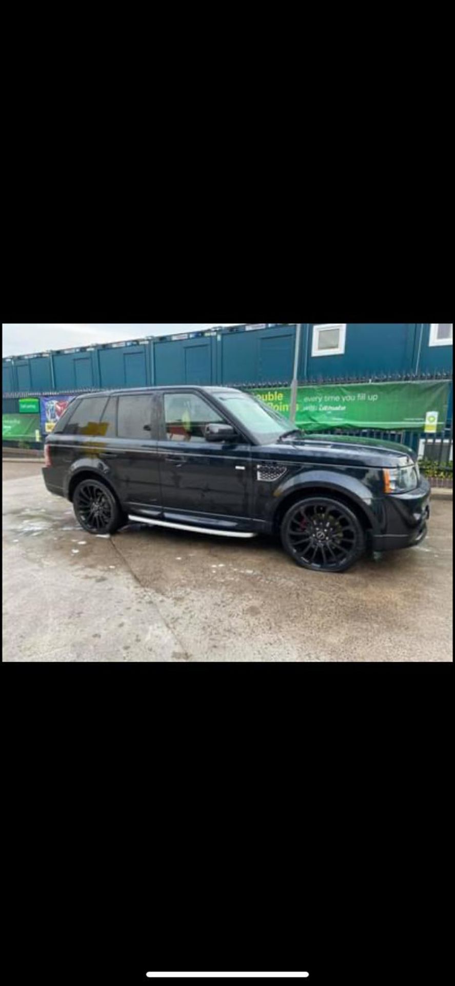 2011/61 REG LAND ROVER RANGE ROVER SPORT AUTOBIOGRAPHY SPORT SDV6 3.0 AUTOMATIC BLACK *NO VAT* - Image 2 of 9