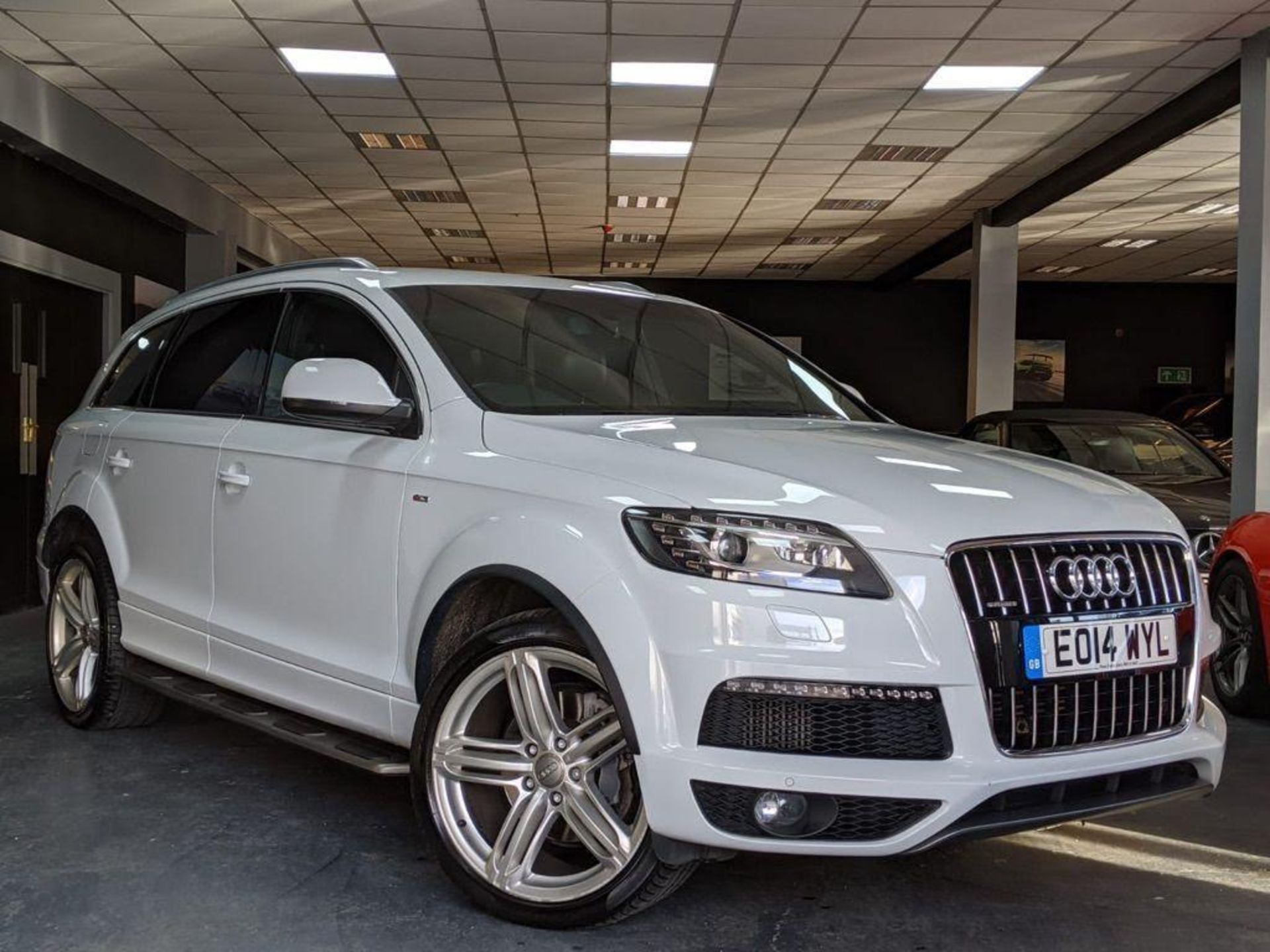 2014/14 REG AUDI Q7 S LINE + TDI QUATTRO 3.0 DIESEL AUTO 245 PS 7 SEAT, SHOWING 3 FORMER KEEPERS