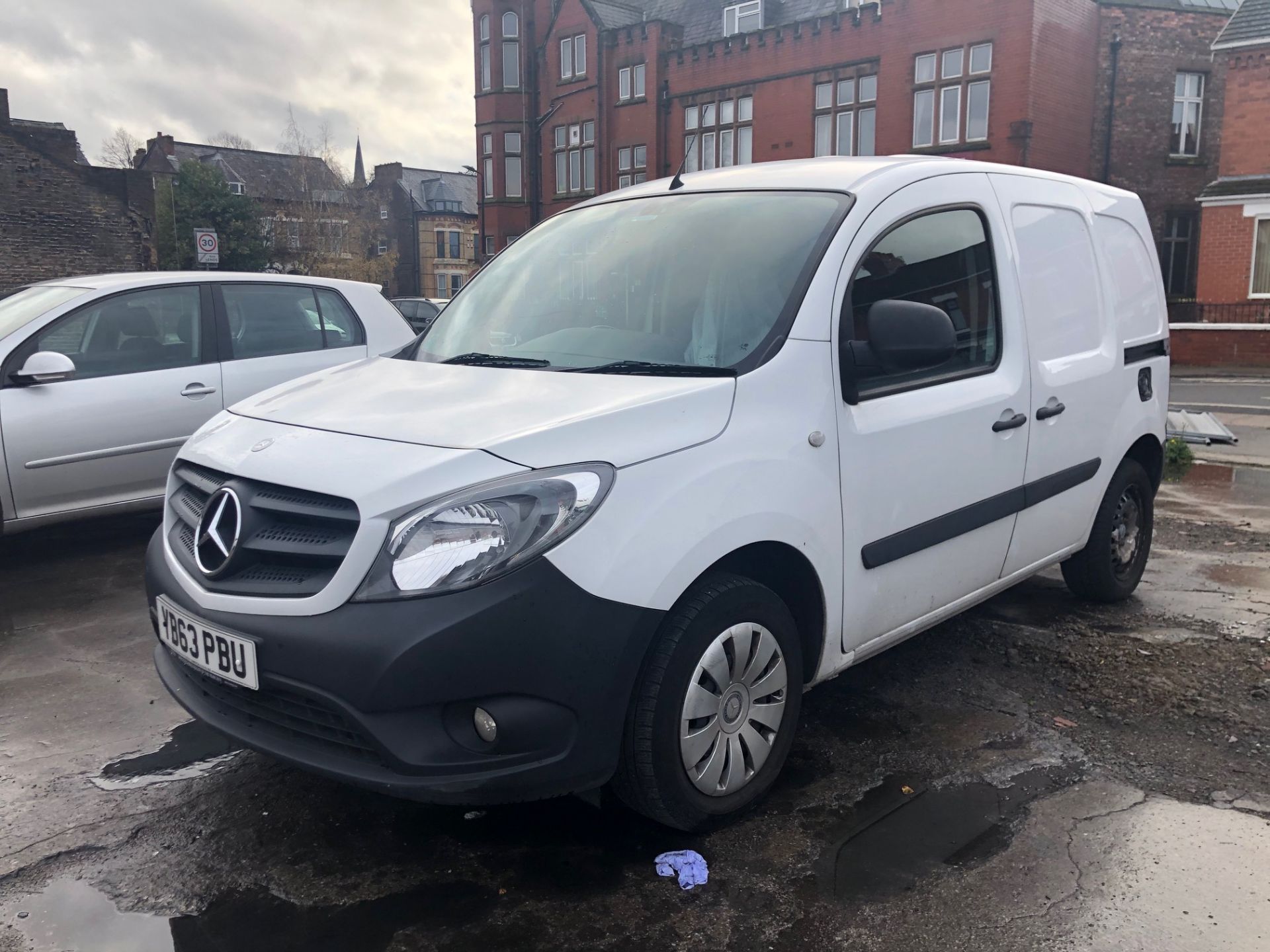 2014/63 REG MERCEDES-BENZ CITAN 109 CDI 1.5 DIESEL WHITE PANEL VAN, SHOWING 1 FORMER KEEPER - Image 3 of 13