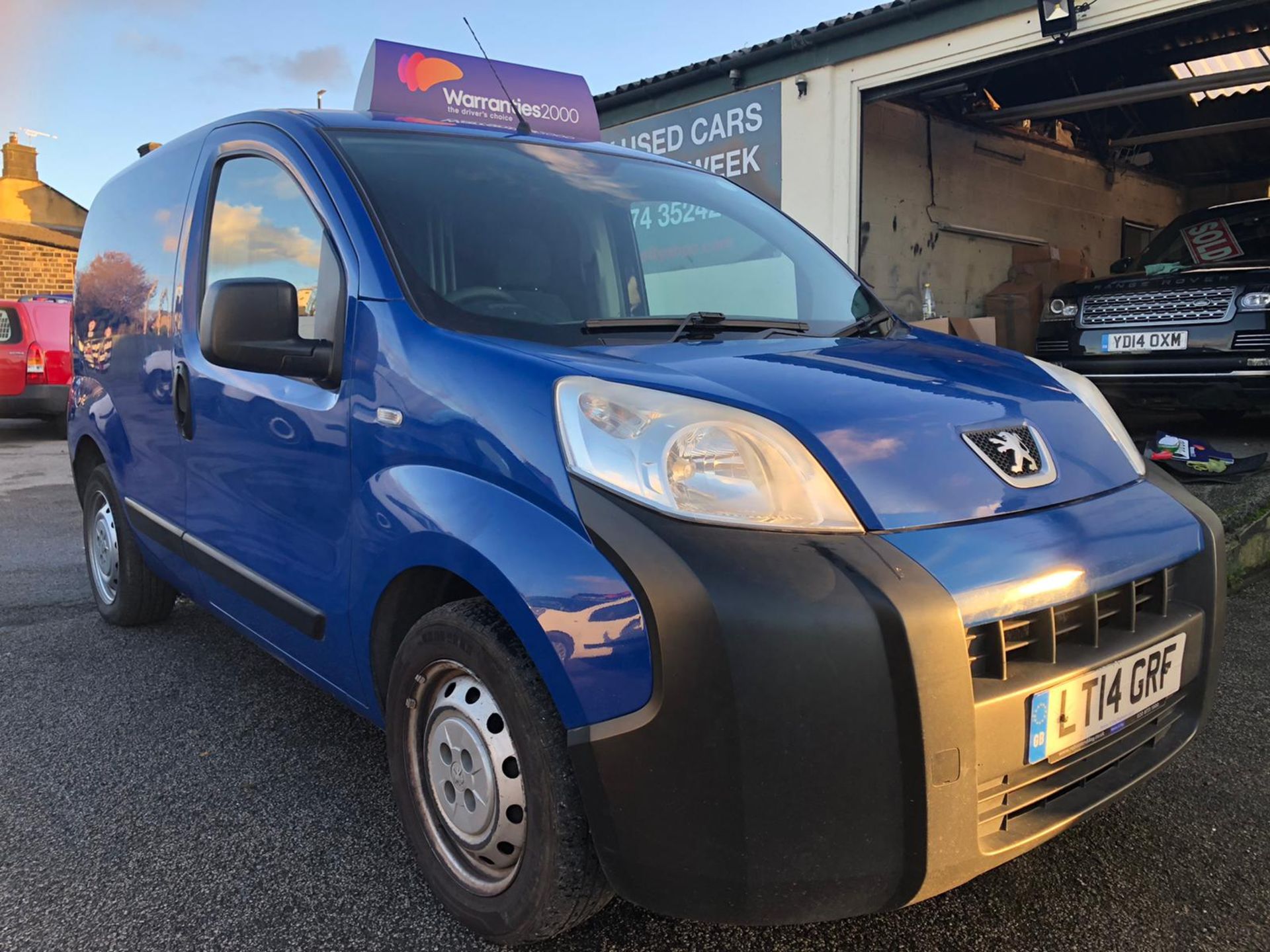 2014/14 REG PEUGEOT BIPPER S HDI 1.25 DIESEL BLUE PANEL VAN, SHOWING 0 FORMER KEEPERS *PLUS VAT*