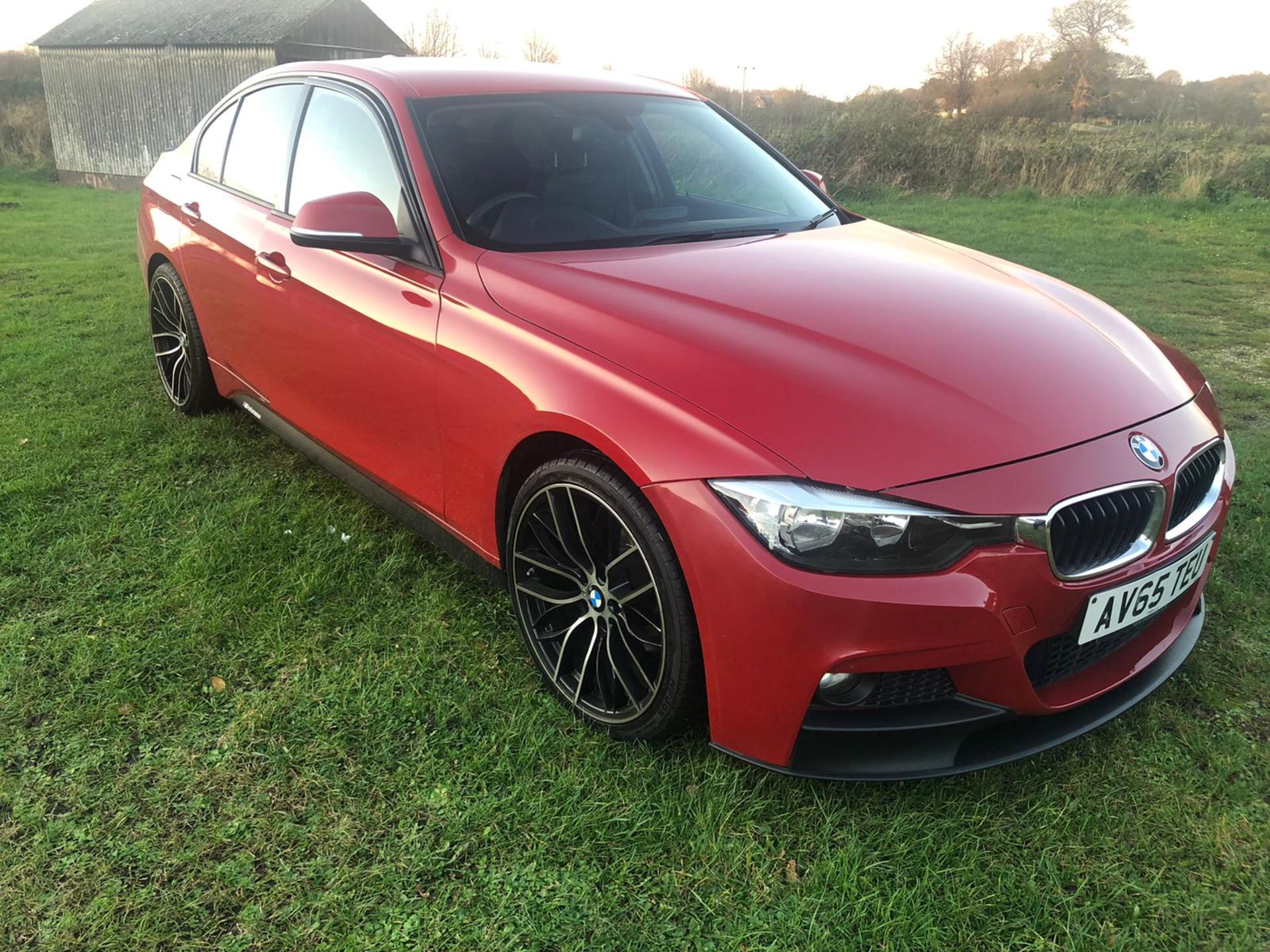 2015/65 REG BMW 320D ED SPORT, 2.0 DIESEL RED 4 DOOR SALOON, SHOWING 1 FORMER KEEEPR *NO VAT*