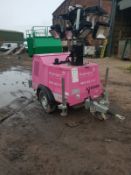 TI-90 LIGHTING TOWER WITH A KUBOTA ENGINE FULL WORKING ORDER 240 & 110 GENERATOR *PLUS VAT*