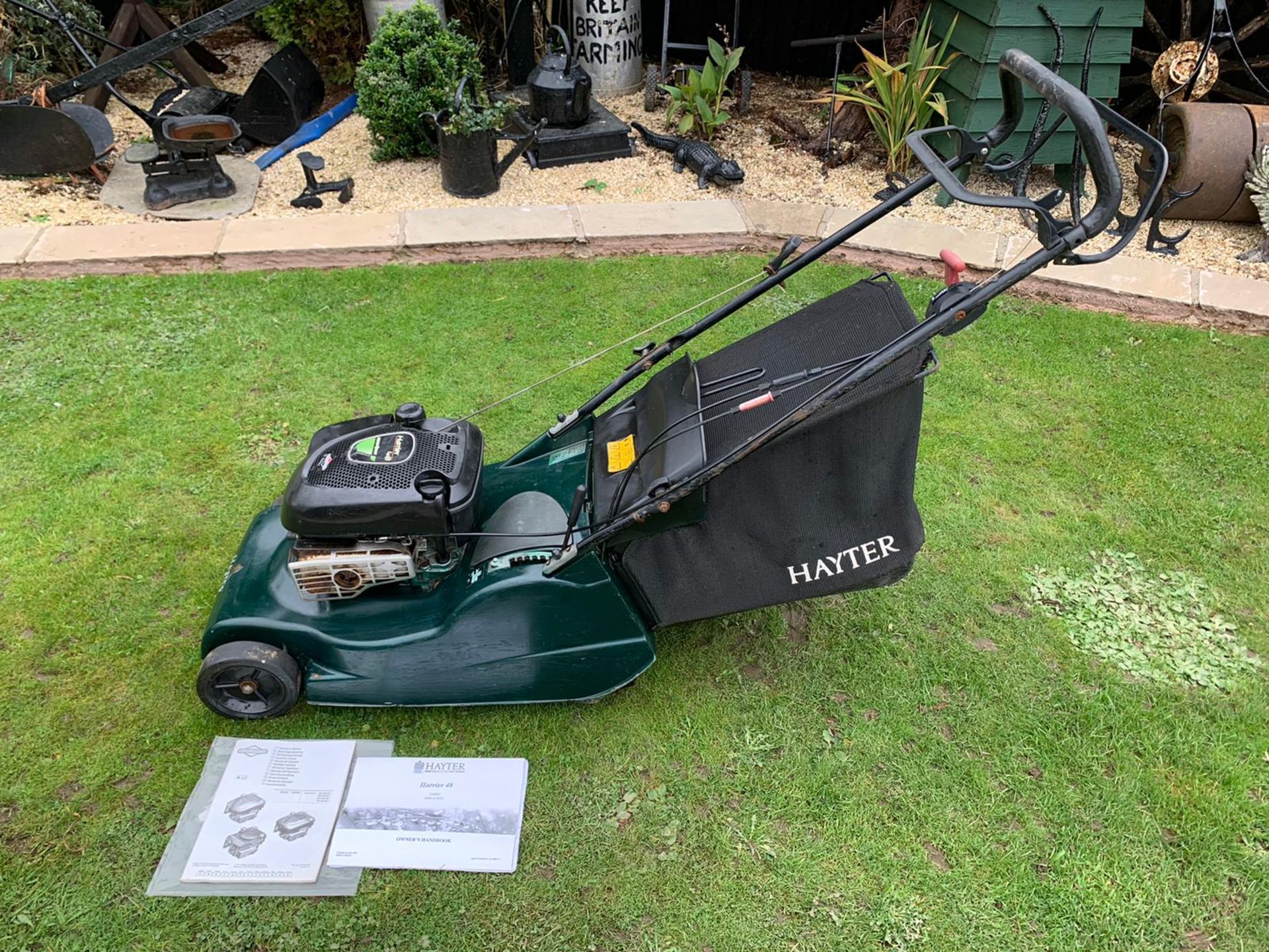 HAYTER HARRIER 48 AUTO DRIVE MOWER WITH ROLLER, RUNS, DRIVES AND CUTS, SELF PROPELLED *NO VAT*