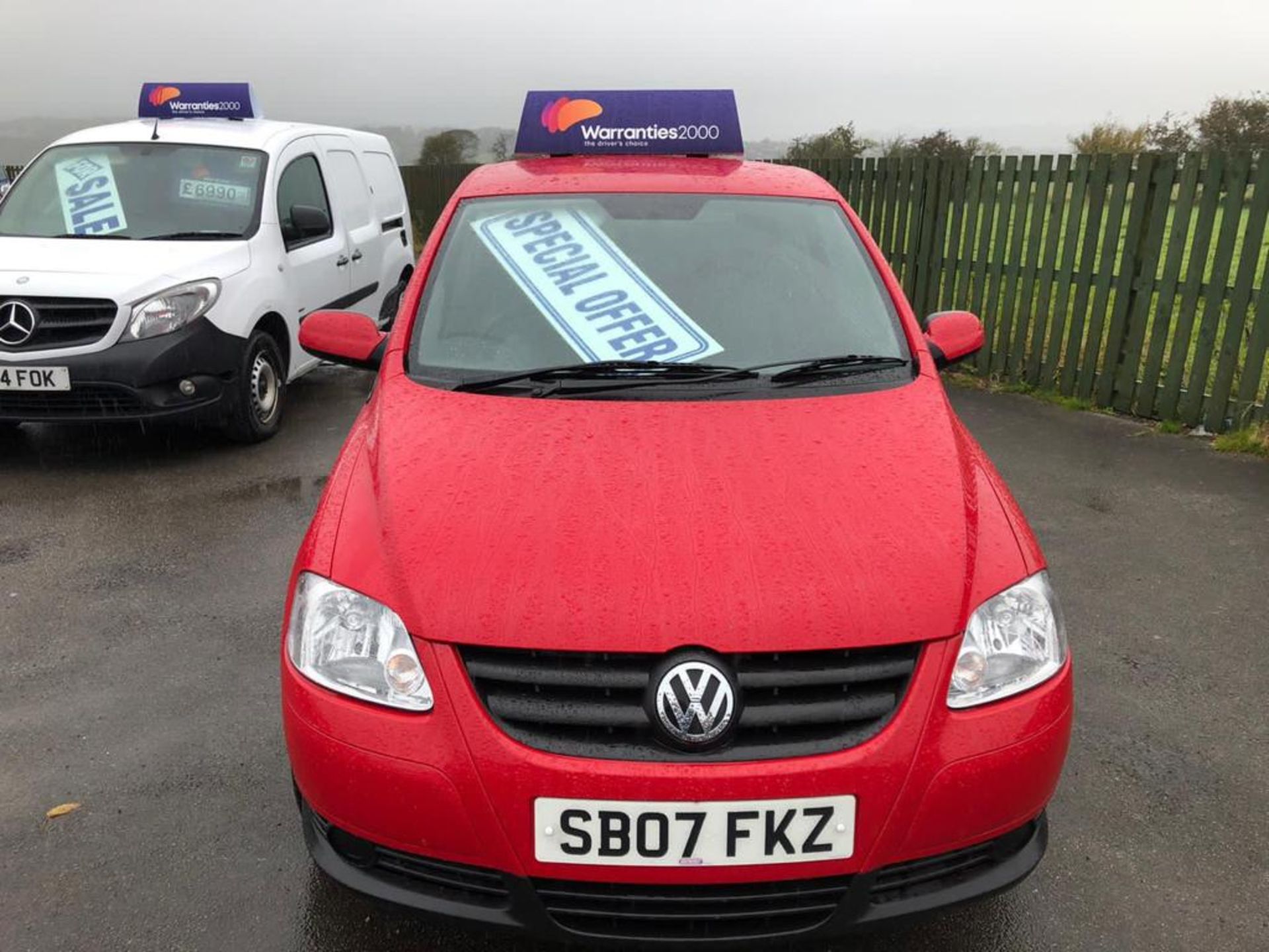 2007/07 REG VOLKSWAGEN FOX 55 1.2 PETROL RED 3 DOOR HATCHBACK, SHOWING 1 FORMER KEEPER *NO VAT* - Image 6 of 9