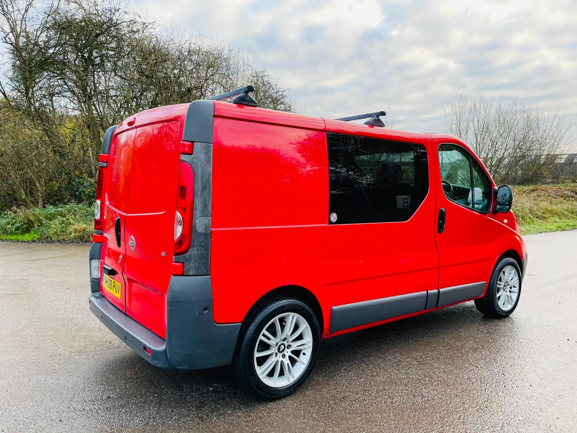 2008/08 REG NISSAN PRIMASTAR DCI 90 SWB 2.0 DIESEL RED PANEL VAN, SHOWING 4 FORMER KEEEPRS *NO VAT* - Image 5 of 17