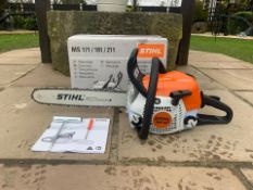 BRAND NEW AND UNUSED STIHL MS181C CHAINSAW, C/W MANUAL, TOOLS, BOXED, 16" BAR & CHAIN *NO VAT*