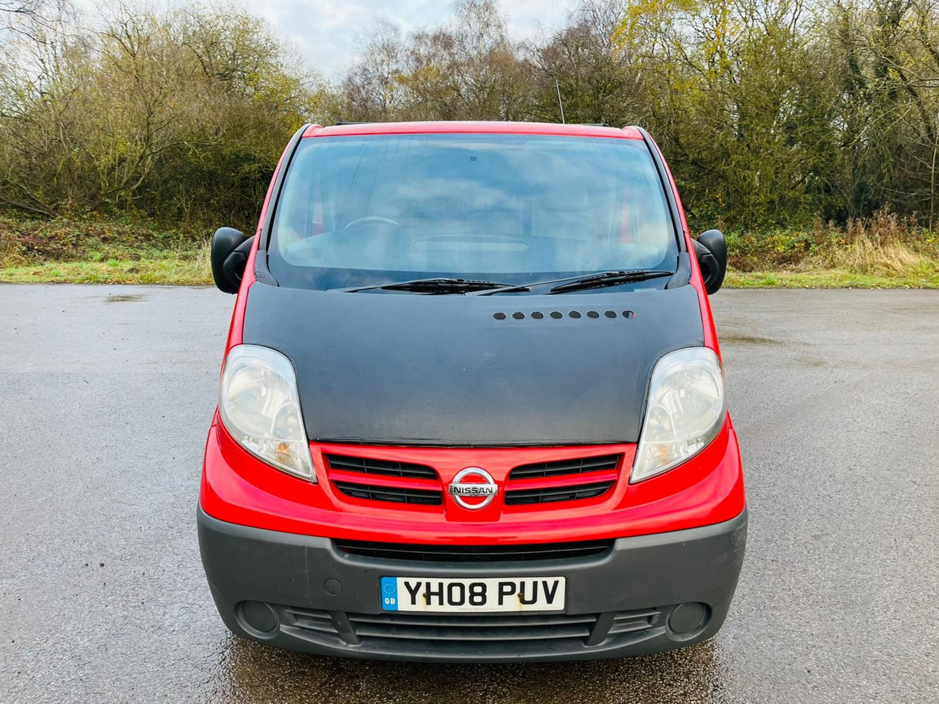 2008/08 REG NISSAN PRIMASTAR DCI 90 SWB 2.0 DIESEL RED PANEL VAN, SHOWING 4 FORMER KEEEPRS *NO VAT* - Image 2 of 17