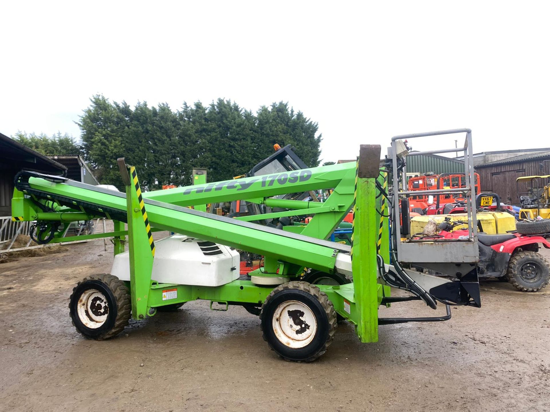 NIFTY 170SD 4 WHEEL DRIVE ROUGH TERRAIN BOOM LIFT, YEAR 2009, 17 METER REACH, IN GOOD CONDITION - Image 3 of 10