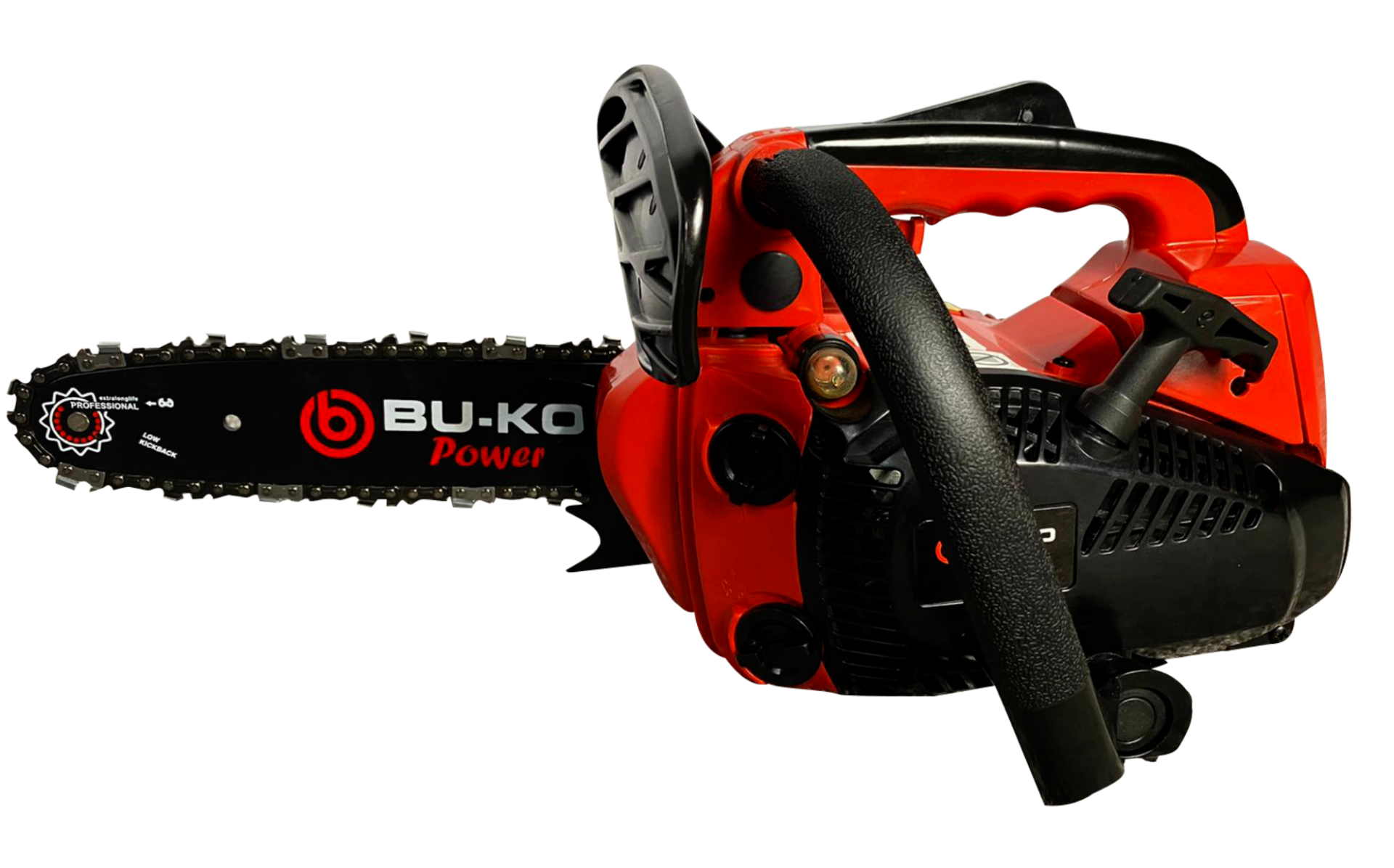 New BU-KO 26cc Lightweight 3.5KG - Top Handled Petrol Chainsaw inc. 3 new Chains And 10'' Bar - Image 8 of 8