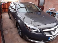 2015/15 REG VAUXHALL INSIGNIA DESIGN NAV CDTI ECO SS 2.0 DIESEL GREY ESTATE, SHOWING 0 FORMER KEEPER