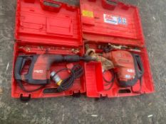 HILTI TE 300 NEEDLE GUN BREAKER AND TE 80 BREAKER 110V, DIRECT GAP EX HIRE UNTESTED *PLUS VAT*