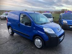 2013/63 REG PEUGEOT BIPPER S HDI 1.25 DIESEL BLUE PANEL VAN, SHOWING 0 FORMER KEEPERS *PLUS VAT*