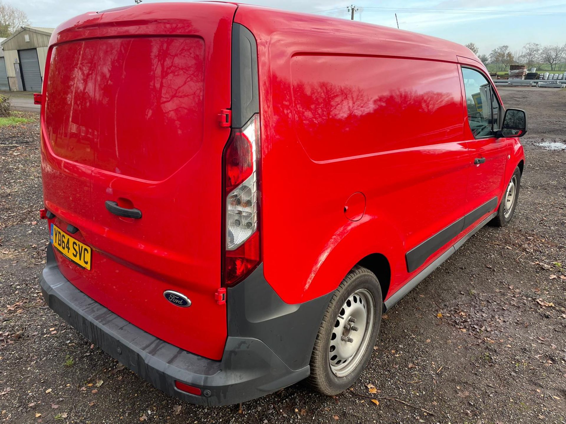 2014/64 REG FORD TRANSIT CONNECT 210 ECONETIC 1.6 DIESEL RED PANEL VAN, SHOWING 0 FORMER KEEPERS - Image 7 of 14