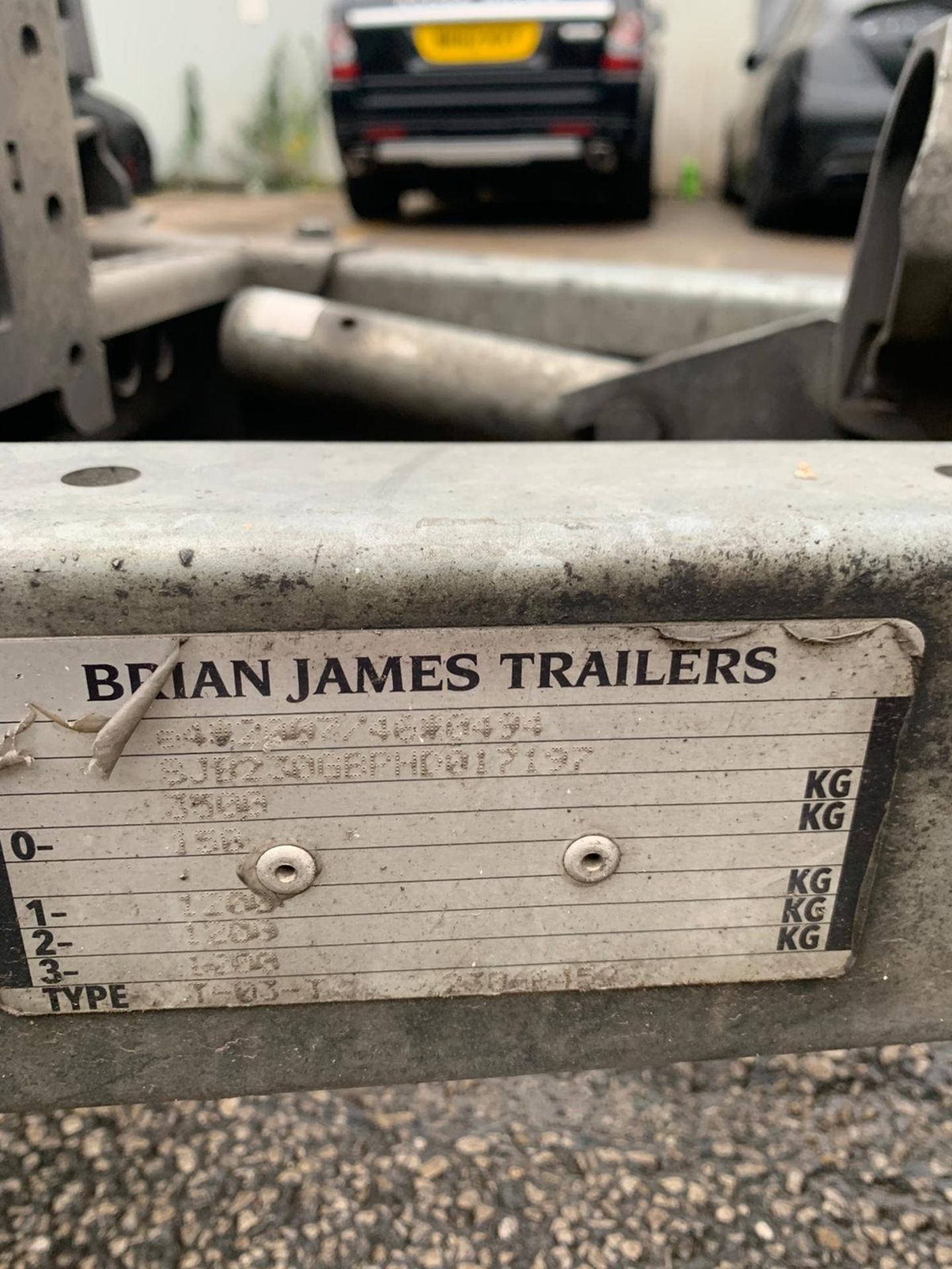 BRIAN JAMES TILT BED 3500 KG TRI-AXLE TRAILER, C/W RAMPS *PLUS VAT* - Image 3 of 9