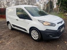 2015/64 REG FORD TRANSIT CONNECT 200 ECONETIC 1.6 DIESEL WHITE PANEL VAN, SHOWING 0 FORMER KEEPERS