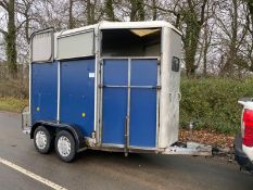 IFOR WILLIAMS HB506 HORSE TRAILER, ALUMINIUM FLOOR, TOWS VERY WELL, 4 GOOD TYRES *NO VAT*