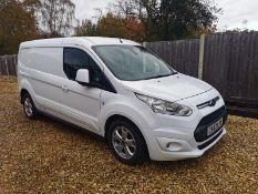 2017/67 REG FORD TRANSIT CONNECT 240 LIMITED 1.5 DIESEL WHITE PANEL VAN, SHOWING 1 KEEPER - NO VAT