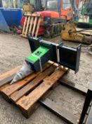 BRAND NEW AND UNUSED HANER HKS 180 STUMP SPLITTER, SUITABLE FOR SKIDSTEER *PLUS VAT*