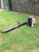 STIHL BACK PACK LEAF BLOWER, MODEL: BR430, MANUFACTURED 06/2016, EXCELLENT WORKING CONDITION