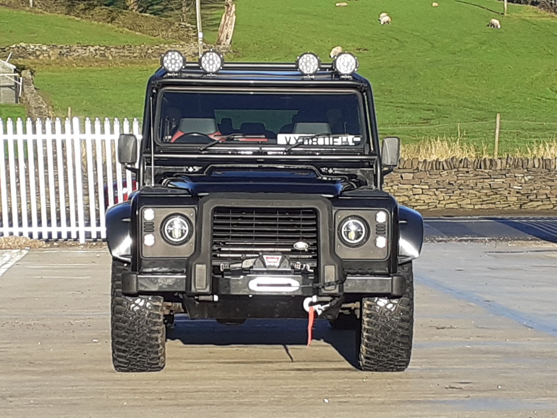 2008/08 REG LAND ROVER DEFENDER 110 HARD TOP 2.4 DIESEL BLACK 4X4 *NO VAT* - Image 4 of 23