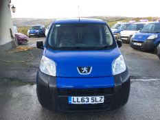 2013/63 REG PEUGEOT BIPPER S HDI 1.25 DIESEL BLUE PANEL VAN, SHOWING 0 FORMER KEEPERS *PLUS VAT*