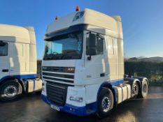 2013/63 REG DAF TRUCKS XF FTG 105.460 EURO 5 DIESEL ENGINE TRACTOR UNIT, SHOWING 0 FORMER KEEPERS