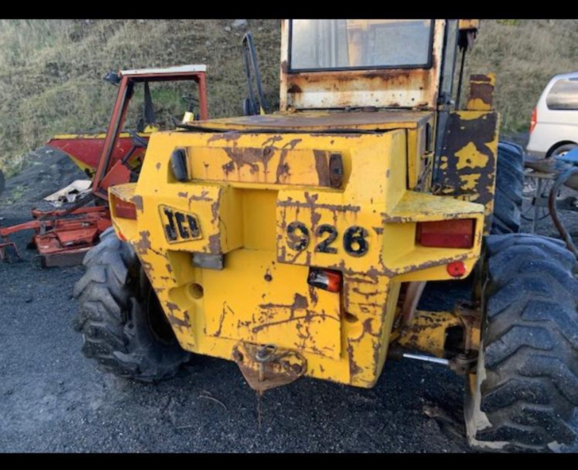 JCB ROUGH TERRAIN FORKLIFT, MODEL 926, 4WD, STARTS, RUNS, DRIVES, SIDE SHIFT, ALL WORKING FINE - Image 6 of 7