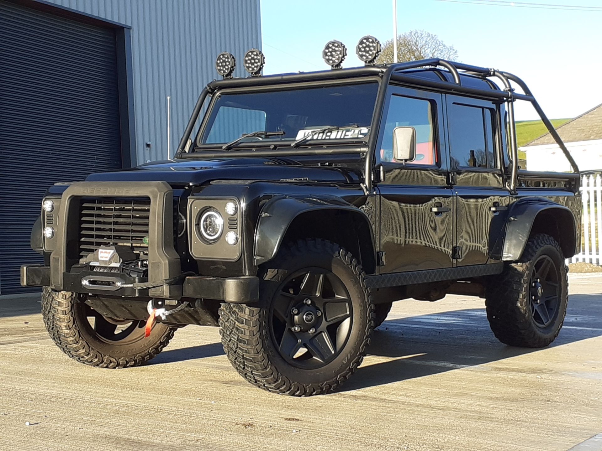 2008/08 REG LAND ROVER DEFENDER 110 HARD TOP 2.4 DIESEL BLACK 4X4 *NO VAT* - Image 6 of 23