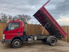 2010/10 REG MITSUBISHI CVS CANTER 75 DAY 7C18 4.9L DIESEL TIPPER, SHOWING 1 FORMER KEEPER *PLUS VAT*