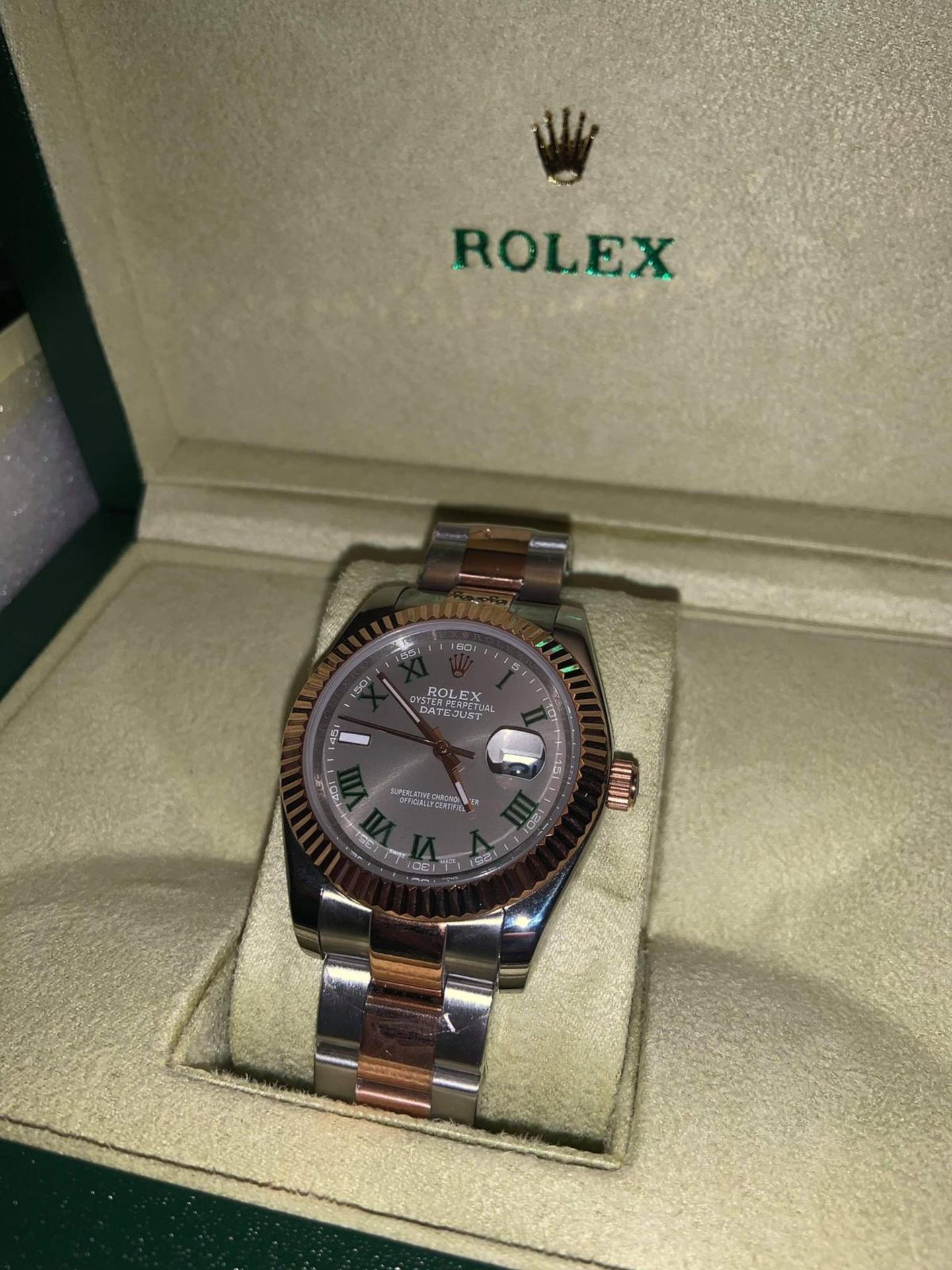 REPLICA ROLEX OYSTER PERPETUAL DATEJUST, BRAND NEW BOXED AND UNWORN *NO VAT*