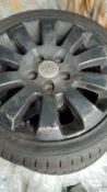 VAUXHALL SET OF FOUR 10 SPOKE ALLOY RIMS AND TYRES, NEARLY NEW *NO VAT*