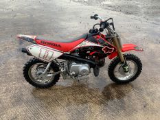 HONDA CR50F MOTOR BIKE, 50CC, RUNS AND DRIVES, PERFECT GREAT CONDITION *NO VAT*