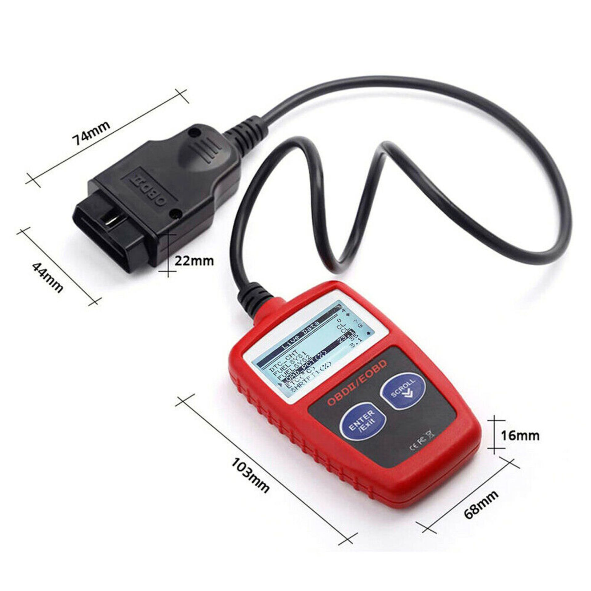 DIERYA FAULT CODE READER SCANNER ENGINE CAR DIAGNOSTIC RESET TOOL OBD 2 CAN EOBD MS309 *PLUS VAT* - Image 4 of 10