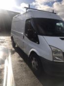 2010/10 REG FORD TRANSIT 115 T350L RWD 2.4 DIESEL WHITE PANEL VAN, SHOWING 4 FORMER KEEPERS *NO VAT*