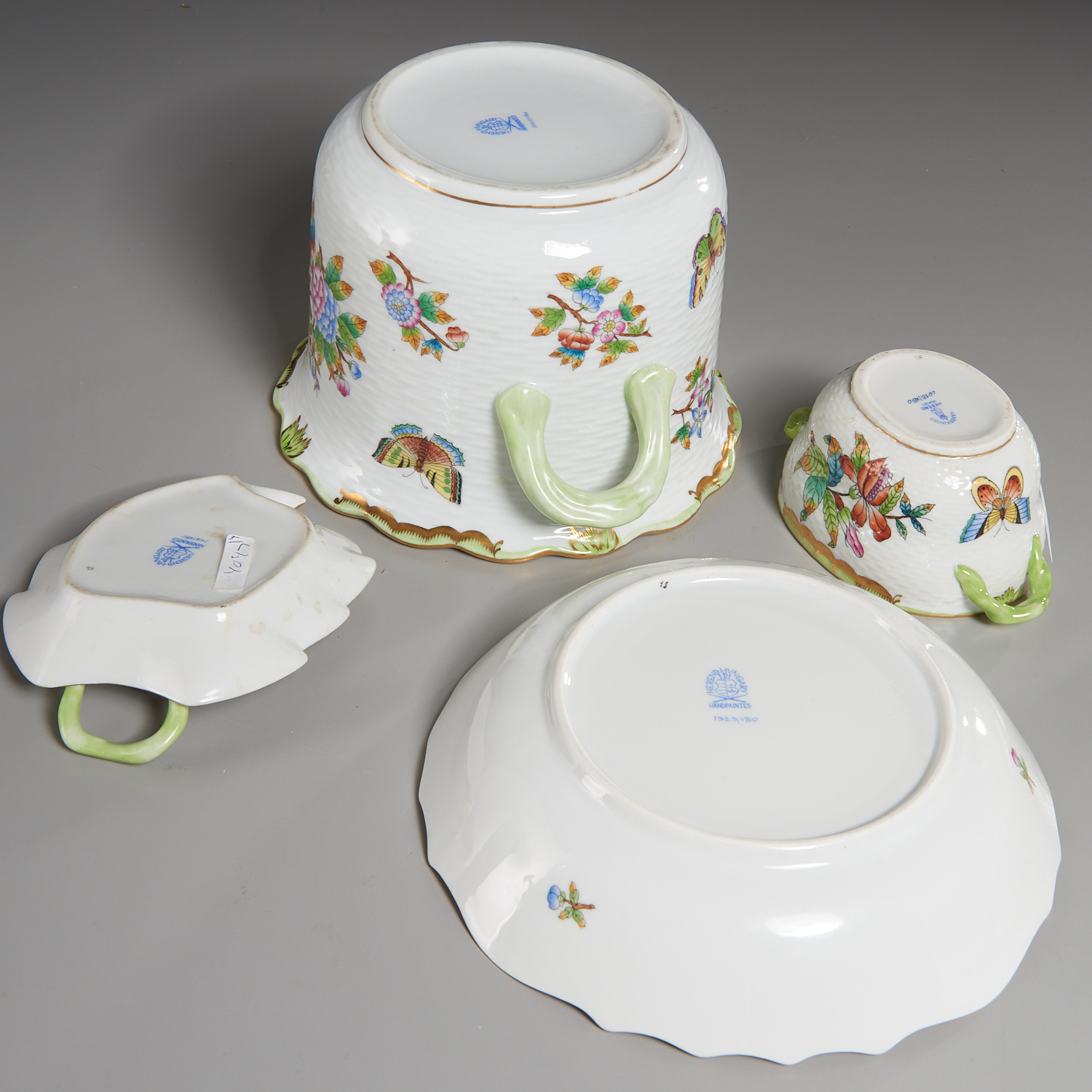 (4) Herend Porcelain Table Articles - Image 5 of 6