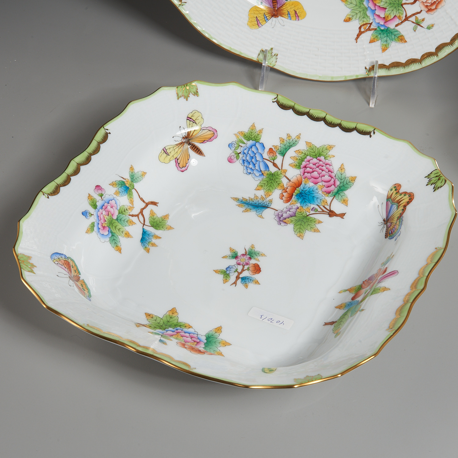 Herend Porcelain Tureen, Tray, and Dish - Image 3 of 7