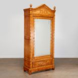 American Bird's-Eye Maple Faux-Bamboo Wardrobe