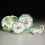 (4) English Porcelain Botanical Wares