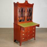 American Federal Mahogany Secretary Bookcase