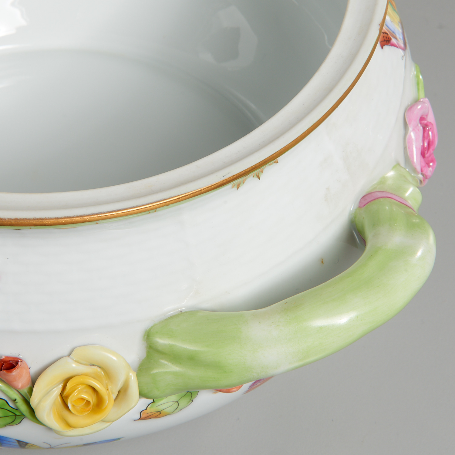 Herend Porcelain Tureen, Tray, and Dish - Image 5 of 7