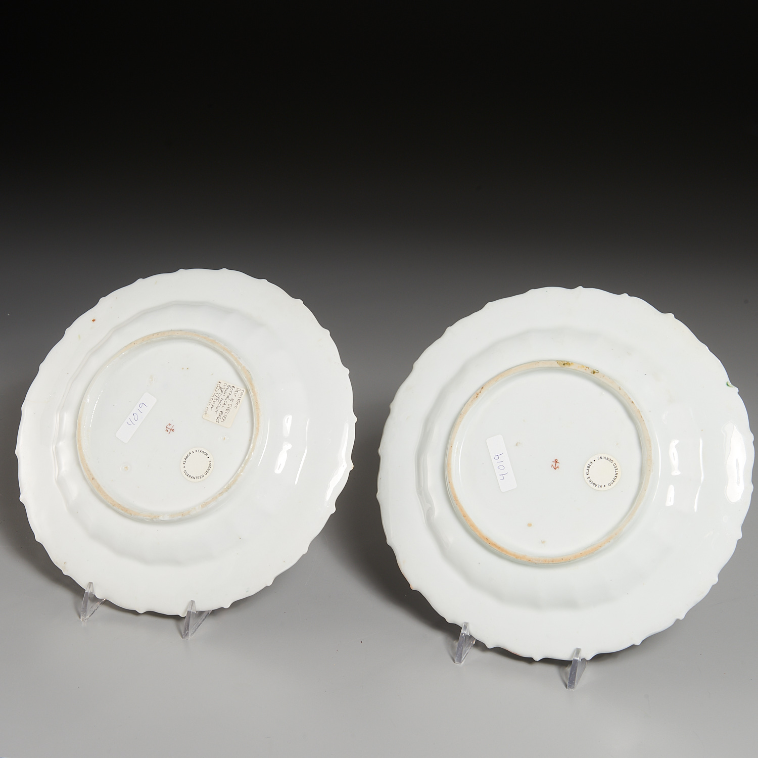 Nice Pair Chelsea Porcelain Botanical Plates - Image 4 of 5