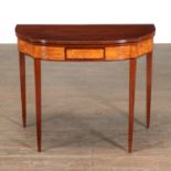 American Federal Satinwood, Mahogany Card Table