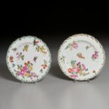 Pair Chelsea Porcelain Plates