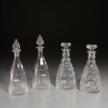 (2) Pairs Anglo-Irish Cut Glass Decanters