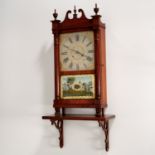 American Late Federal Mahogany Shelf Clock