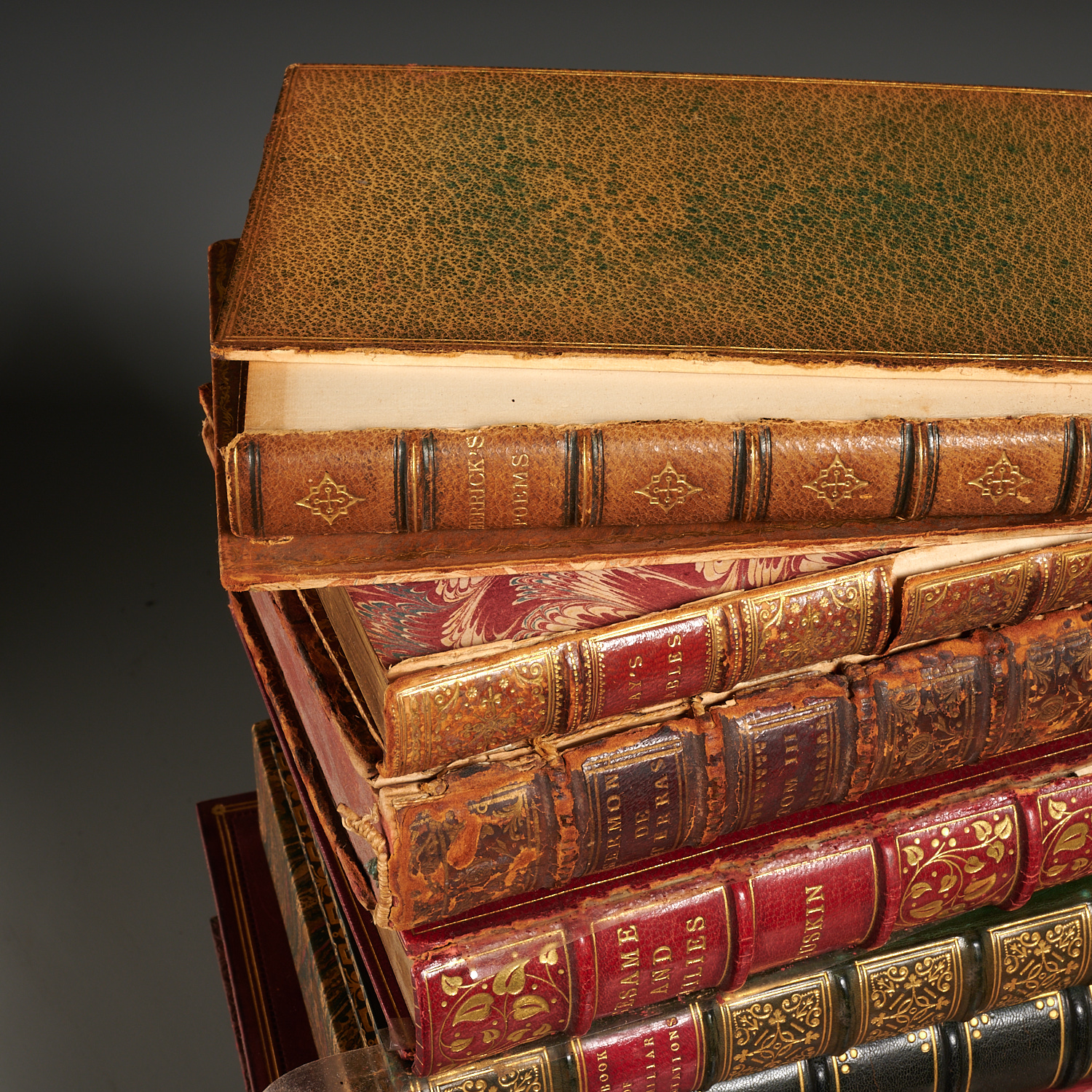 Collection Small Leather-Bound Books - Image 4 of 10