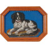 Victorian Beadwork Picture of a Spaniel