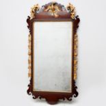 Chippendale Parcel-Gilt Mahogany Mirror