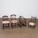 (4) American & English Child's Chairs