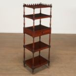 Regency Mahogany Five-Tier Etagere